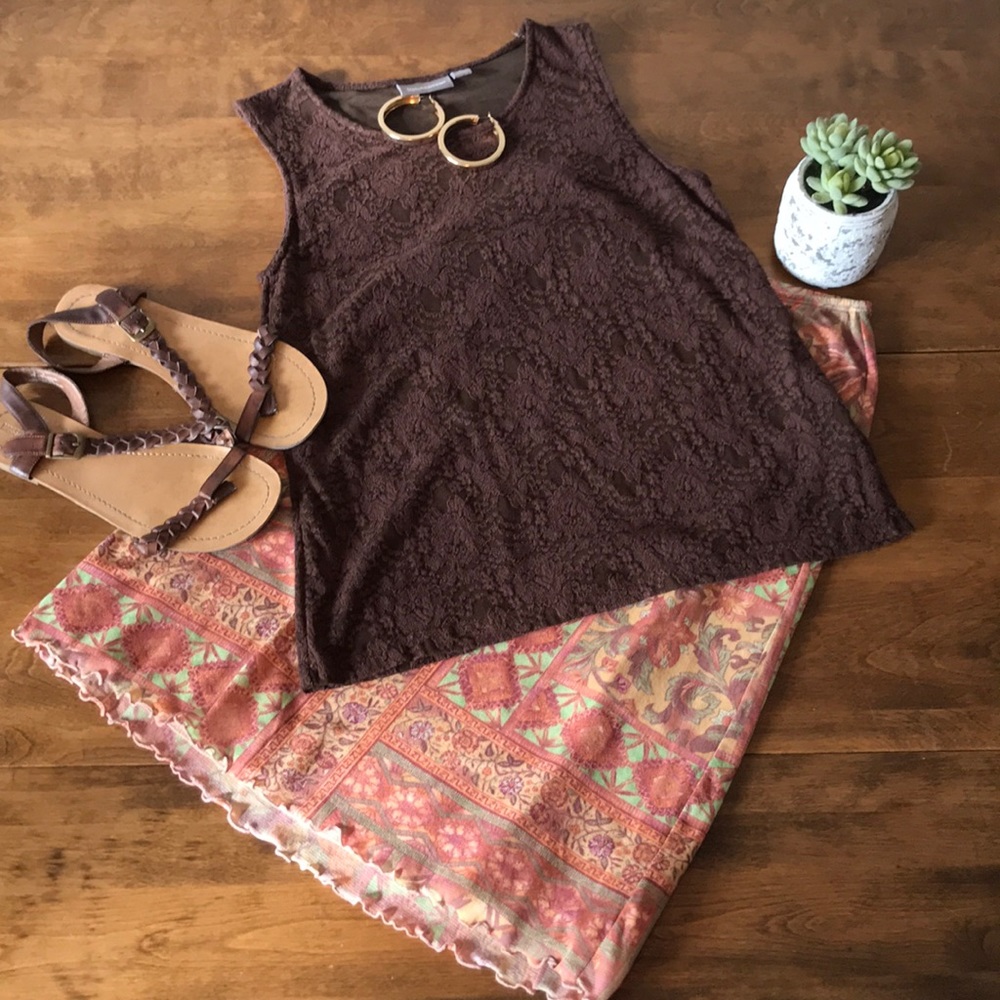 ❎DONATED❎ Croft & Barrow Stretch Lace Tank